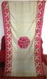 781 Old Swat Valley Wedding Shawl - Handspun cotton, handwoven, hand embroidered silk floss Fashion