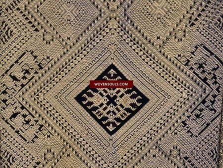 1361 Superb Laotian Silk Shawl - Weaving Textile Art from Laos Online Hot Sale