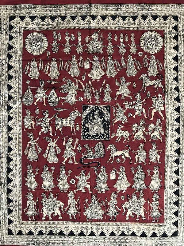 439 Mata Ni Pachedi Kalamkari Art Painting Online