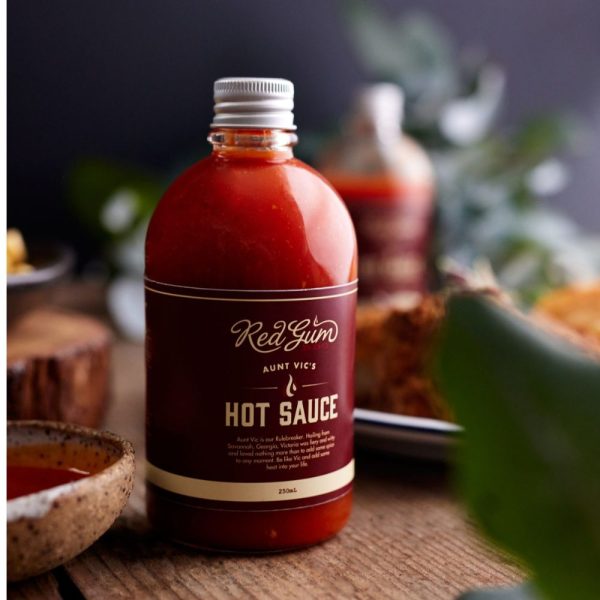 Red Gum BBQ  Aunt Vic s Hot Sauce 280ml Sale