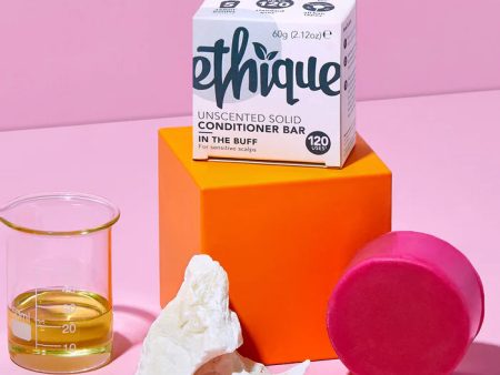 ETHIQUE Solid Conditioner Bar for Sensitive Scalps 60g - In The Buff Unscented Online