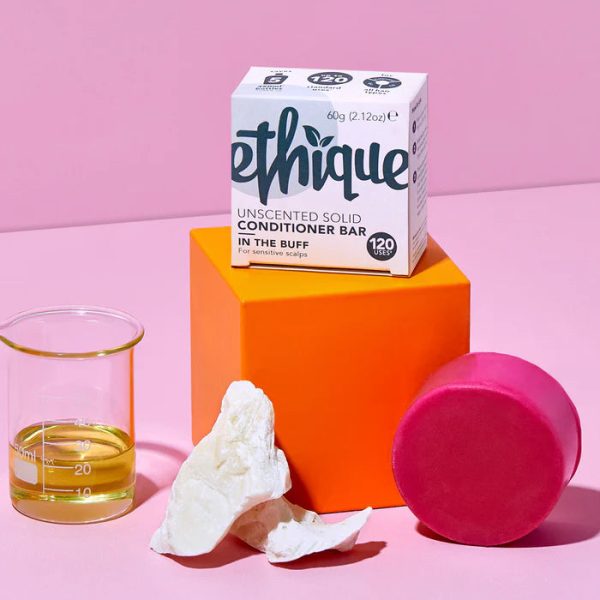 ETHIQUE Solid Conditioner Bar for Sensitive Scalps 60g - In The Buff Unscented Online