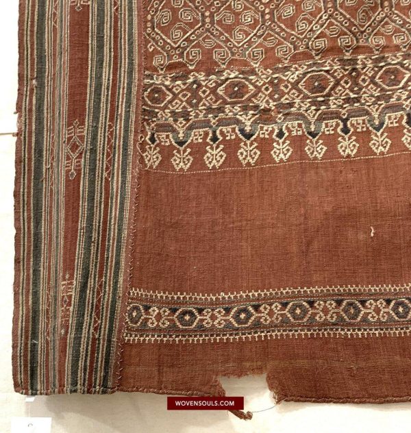 1446 Antique Iban Pua Kumbu Sungkit Woven Textile Sale