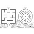 Colouring & Maze Book - Kawaii on Sale