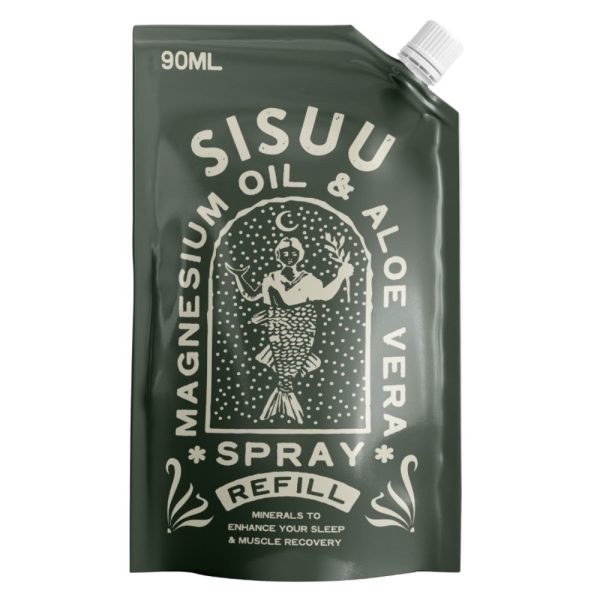 SISUU Recovery Spray Magnesium Oil & Aloe Vera 90g REFILL POUCH Cheap