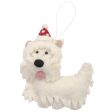 Fairtrade Felt Christmas Decoration - Bronte the Westie For Cheap