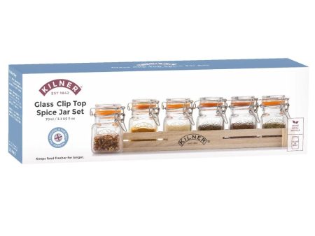 Kilner Spice Jars 70ml 6pce Set Supply