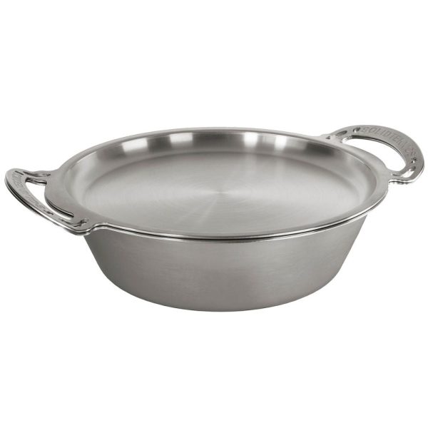 Solidteknics Nöni Stainless Steel 6L Rondeau + 33cm Skillet Lid Set (Dutch Oven) Cheap