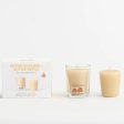 Queen B Beeswax Candle Votive in Glass + Refill Pack Sale