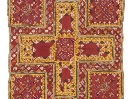 1457 Rare Museum Quality Sindh Pillow Case - 1940-1950s For Cheap