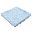 Organic Cotton Muslin Swaddle - Blue Tropics in Mist Blue Online Hot Sale