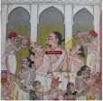 553 Pair of Old Bundi Painting - Holi & Janmashtami Supply