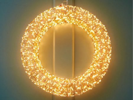 Lumina Galaxy Twinkling LED Light Wreath - Plug in Cheap