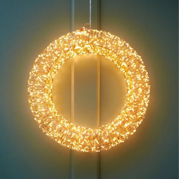 Lumina Galaxy Twinkling LED Light Wreath - Plug in Cheap