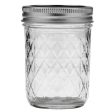 Ball Mason Regular Mouth Jar 240ml 8oz - Quilted For Cheap