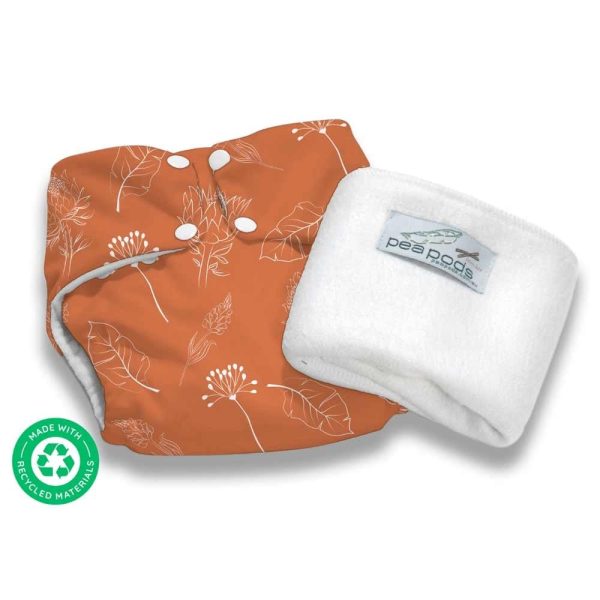 Pea Pods One Size Nappy - Earth Tones Supply