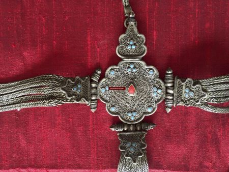 893 Rare Antique Silver Gyenzen - Tibetan Noblewoman s Ornament Online Hot Sale