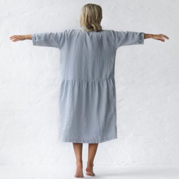 Seaside Tones Oversized Dress - Light Blue Online Hot Sale