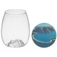 Uprising Glassware Single Wine Glass + Coaster Set - The Hazards Wineglass Bay Fashion