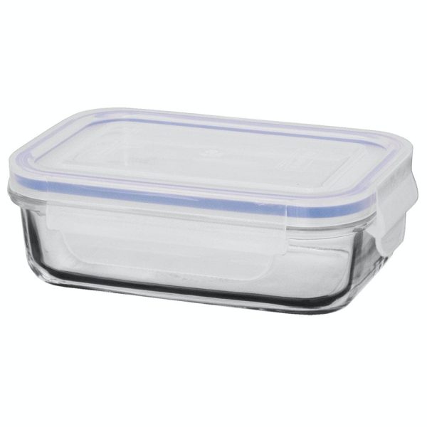 Glasslock Container Rectangle 400mL - Blue Seal For Discount