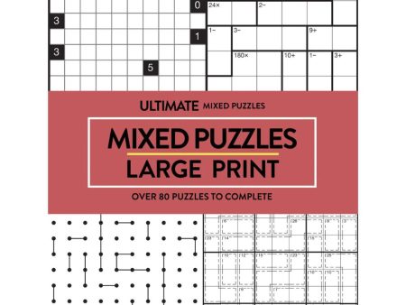 Large Print Mixed Puzzles Book For Sale