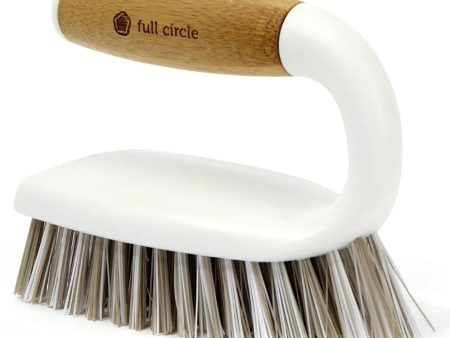 Full Circle Tough Stuff All-Purpose Scrub Brush - White Online now