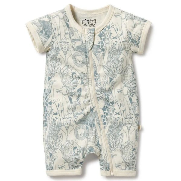 Wilson & Frenchy Organic Cotton Boyleg Zipsuit - Hello Friends Fashion