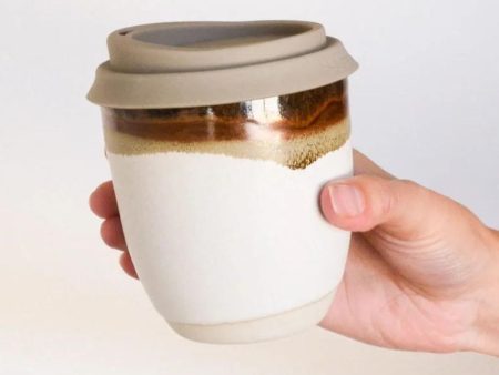 Kim Wallace Ceramics Takeaway Cup 12oz - Hinterland Hot on Sale