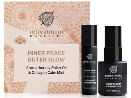 Retreatment Botanics - Christmas Inner Peace Outer Glow Gift Set ( Calm Mist 20ml & Aromatherapy Roller Oil) Supply