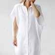 Seaside Tones Rei Linen Dress - White For Cheap