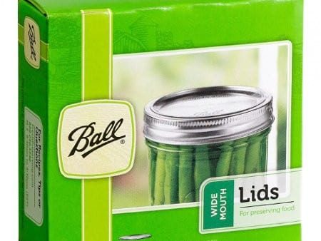 Ball mason canning lids - wide mouth (12 pack) Supply