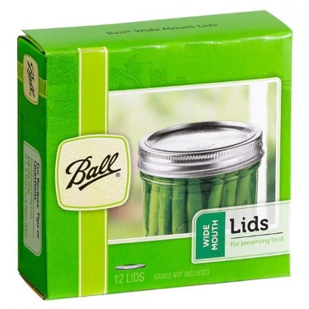 Ball mason canning lids - wide mouth (12 pack) Supply