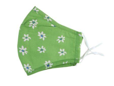 Kids Face Mask - Green Daisy Discount