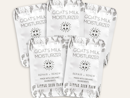 Travel Pack - Five Goat s Milk Moisturizer Pouches For Discount