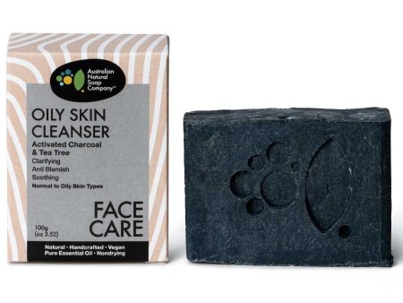 Australian Natural Soap Company Charcoal Face Cleanser Bar - Oily Skin For Discount