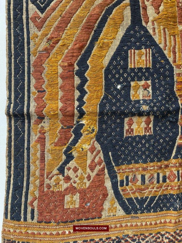 1508  Antique Tampan Ship Cloth with Gorgeous Colors and superb Story Online now