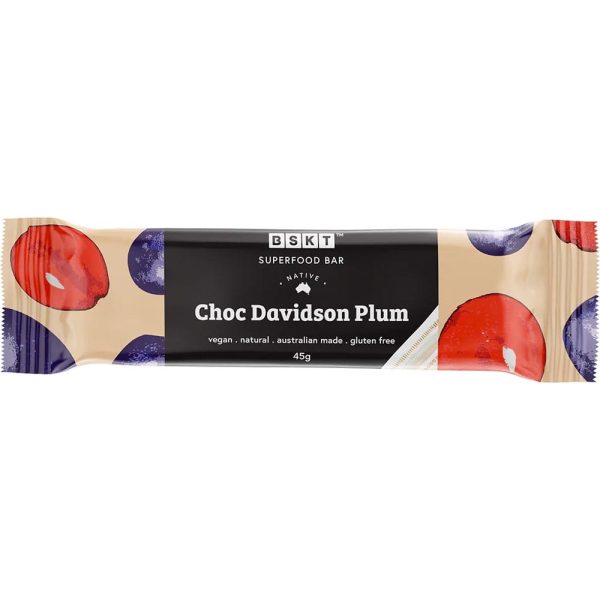 BSKT Native Superfood Bar 45g Choc Davidson Plum Cheap