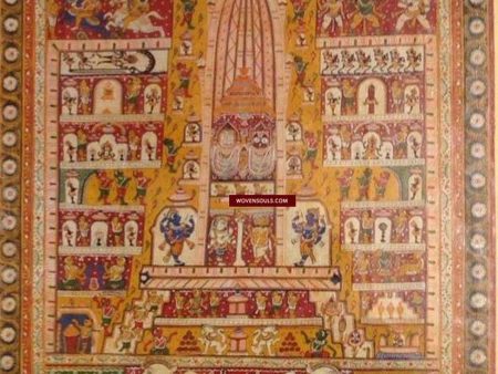 133 Large Jagannath Puri Painting Orissa Fashion