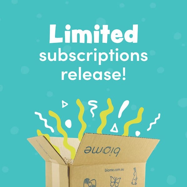 4 x Biome Box Subscription - Starts SUMMER 24: palm oil free, vegan lifestyle box Supply