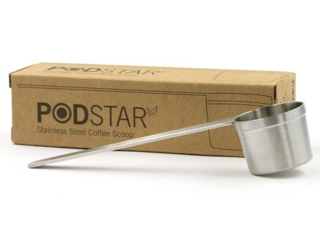 Pod Star Stainless Steel Coffee Scoop (for Nespresso Aldi K-fee Caffiality) on Sale