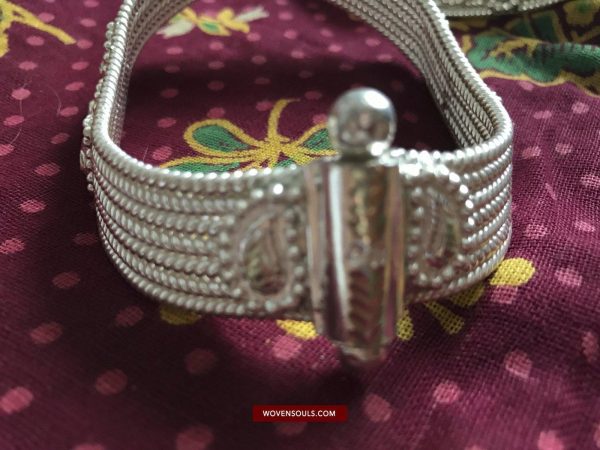 1477 Paya Rigid Silver Anklets Tribal Jewelry Fashion