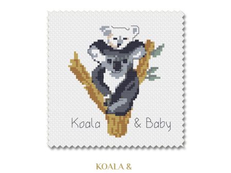 Animal Magic Cross Stitch Kit - Koala & Baby Fashion