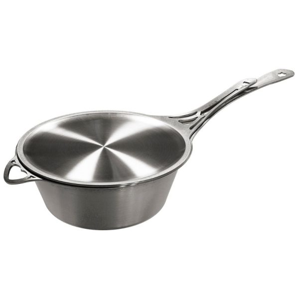 Solidteknics Nöni Stainless Steel 2.5L Saucepan + 23cm Skillet Lid Set on Sale