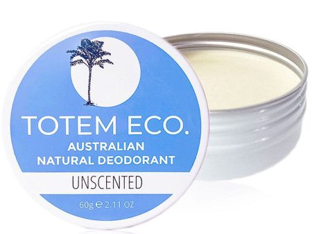 Totem Eco Natural Deodorant Tin - Unscented 60g Supply