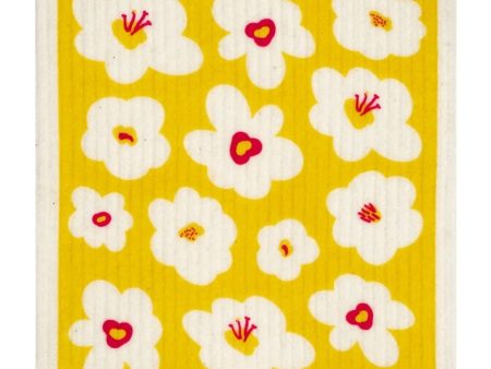 Swedish Dish Sponge Cloth - Retro Flowers For Discount