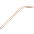 Stainless Steel Straw Rose Gold 9mm Smoothie - Bent Supply