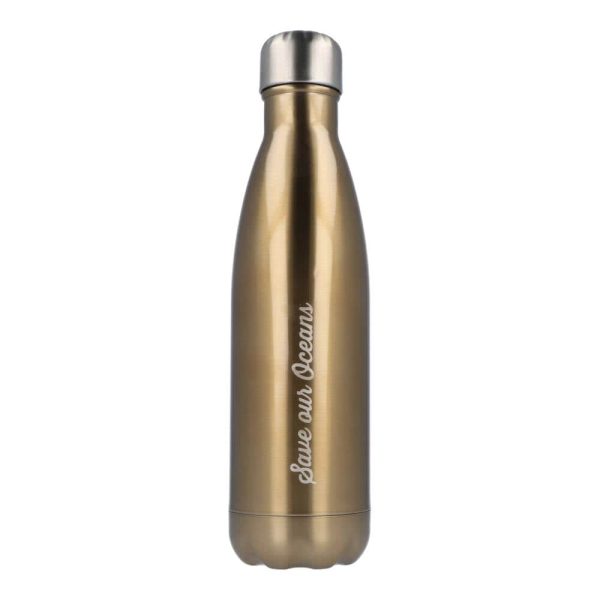 BBBYO Stainless Steel Water Bottle 500ml - Gold Fashion