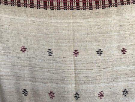 E5307 - Large Orissa Tribal Koraput Kotpad Raw Silk Shawl For Sale