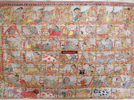 569 Vintage Balinese Kamasan Painting Star Calendar Supply