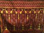 841 B - Fine Pedan Pidan Tie Dye Silk Ikat Temple Banner Wall Art from Cambodia Online now